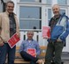 Tre fornøyde kommune-representanter. (Fra v.) Rune Bjerkely og Tom Bjarne Fredriksen fra Skien kommune, og Vidar Eggimann fra Tromsø kommune.
